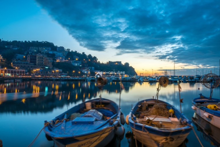 agropoli at sunset, Italy, photo effect hdr